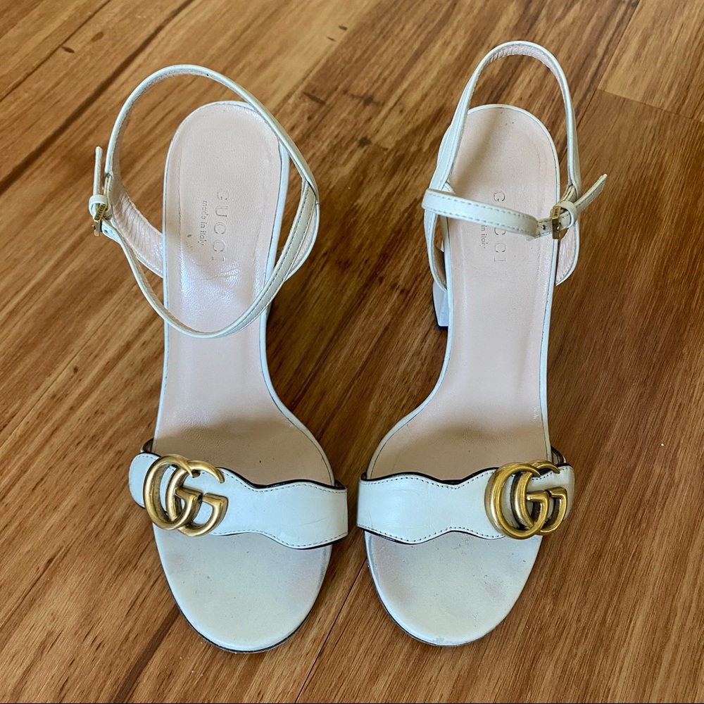 Gucci Marmont Heeled Sandal Size 37